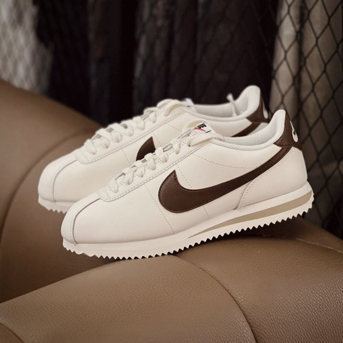 【現貨】Nike W Cortez 阿甘鞋 皮革 焦糖牛奶