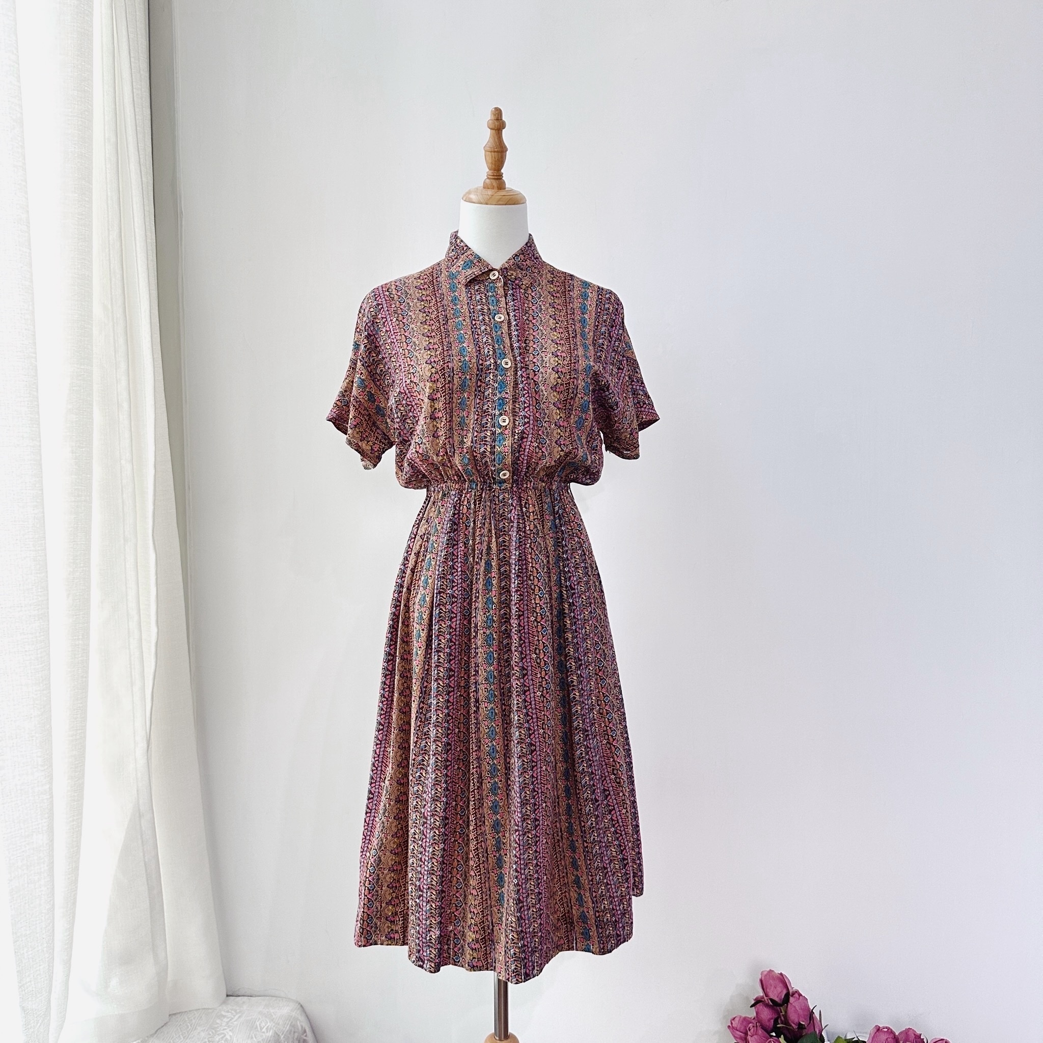 粉彩夢幻民族風連身裙