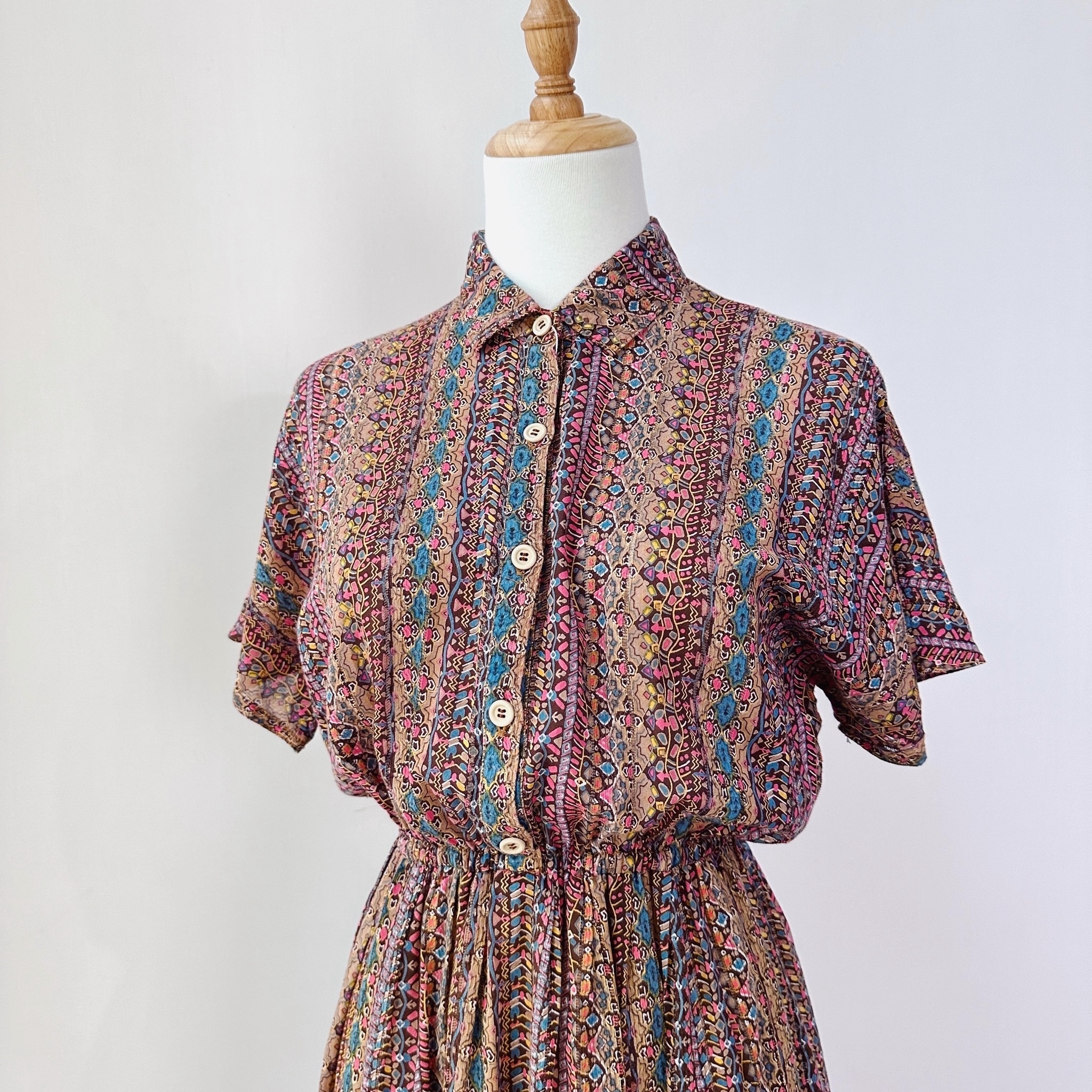 粉彩夢幻民族風連身裙