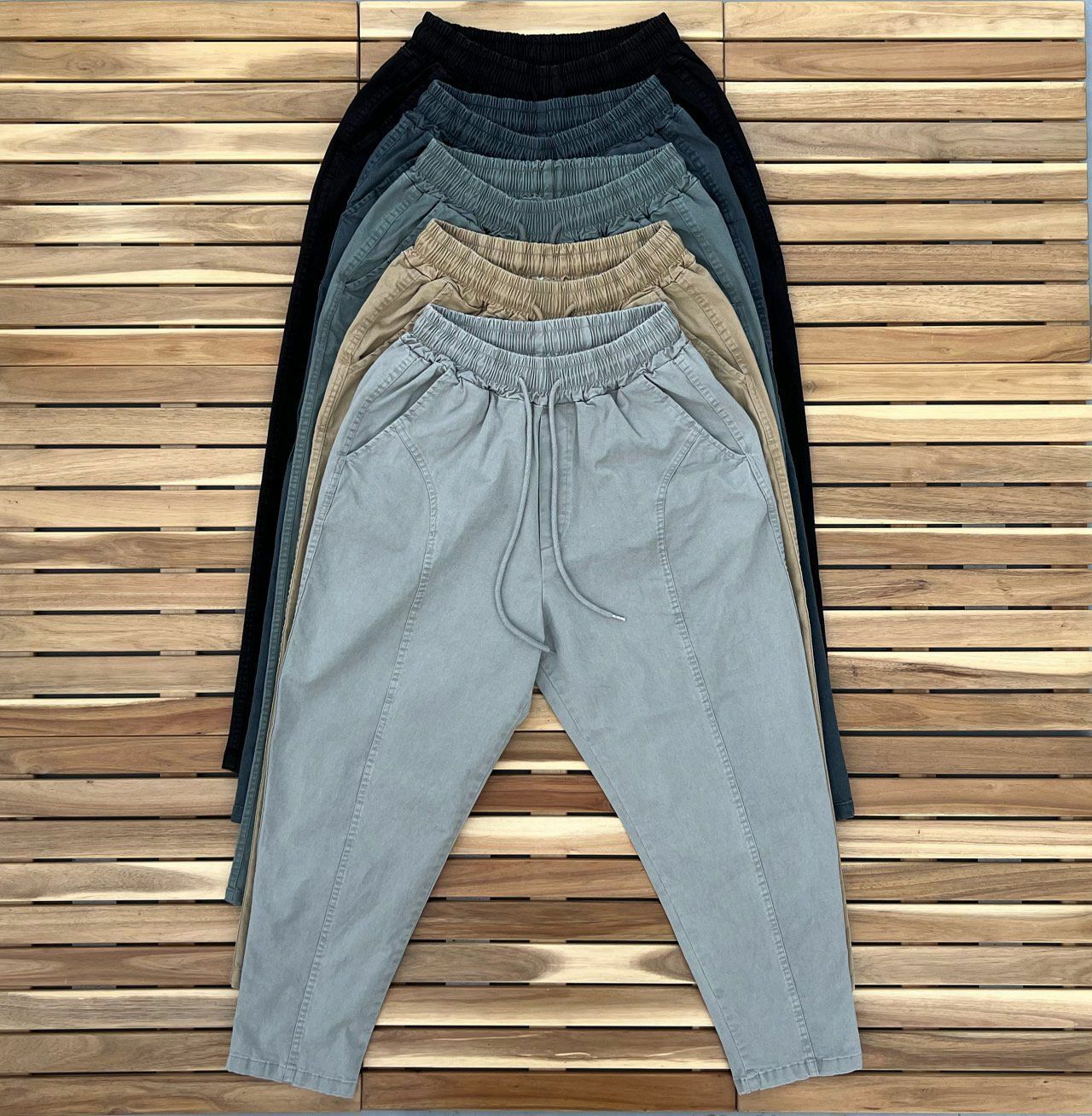 淨色鬆身褲 PEACOCK-022P