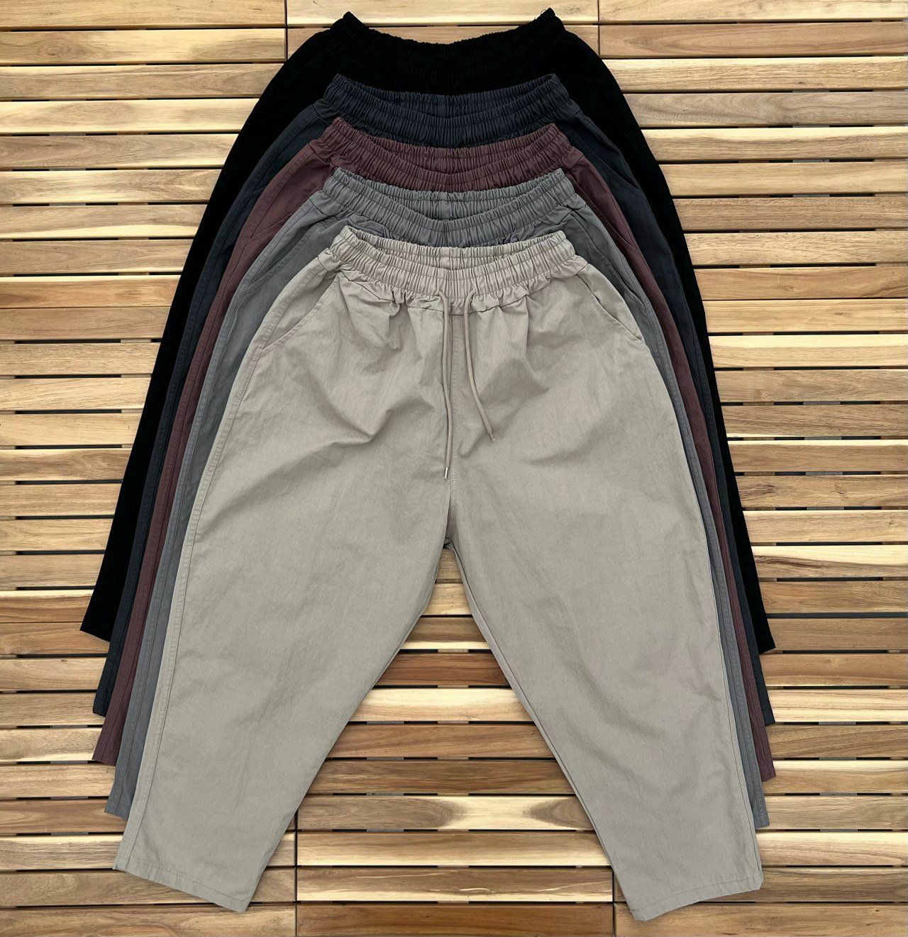 淨色鬆身褲 PEACOCK-023P