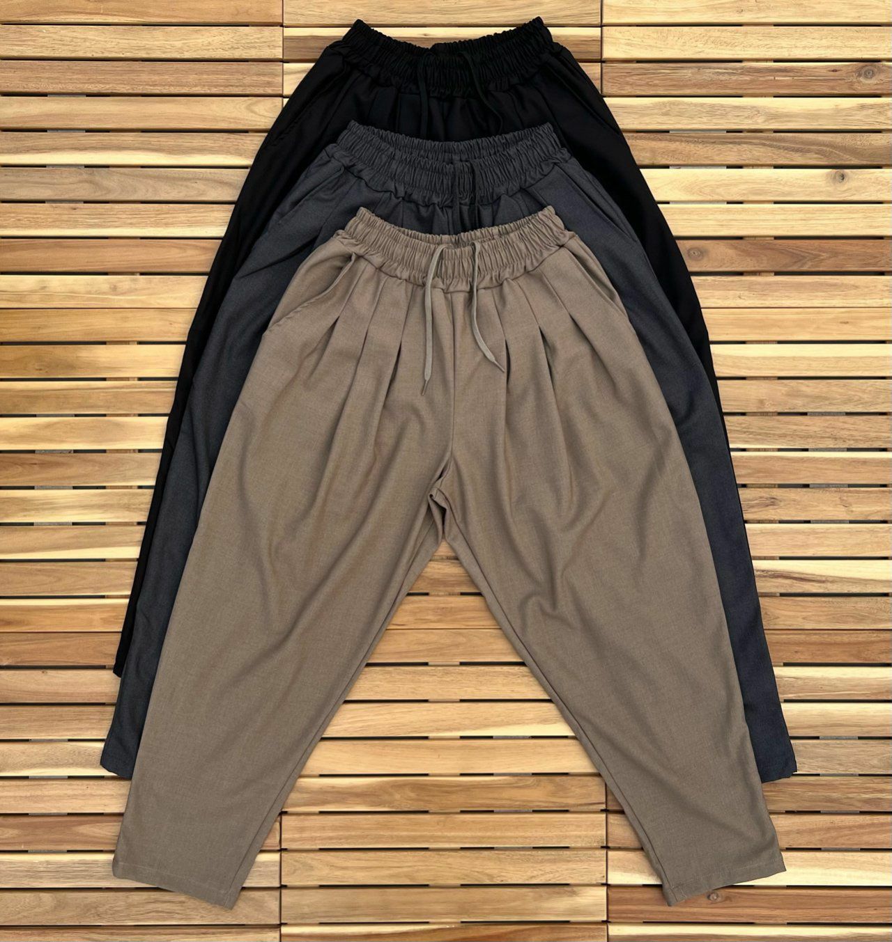 淨色鬆身褲 PEACOCK-025P