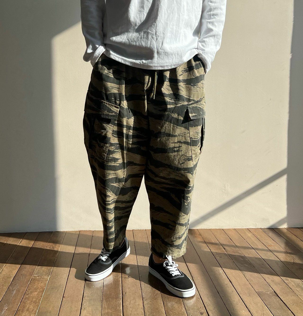 迷彩工裝鬆身褲 PEACOCK-026P