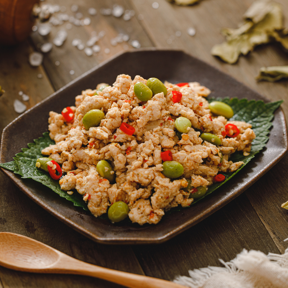 【減脂0澱粉】泰式毛豆打拋雞*3入