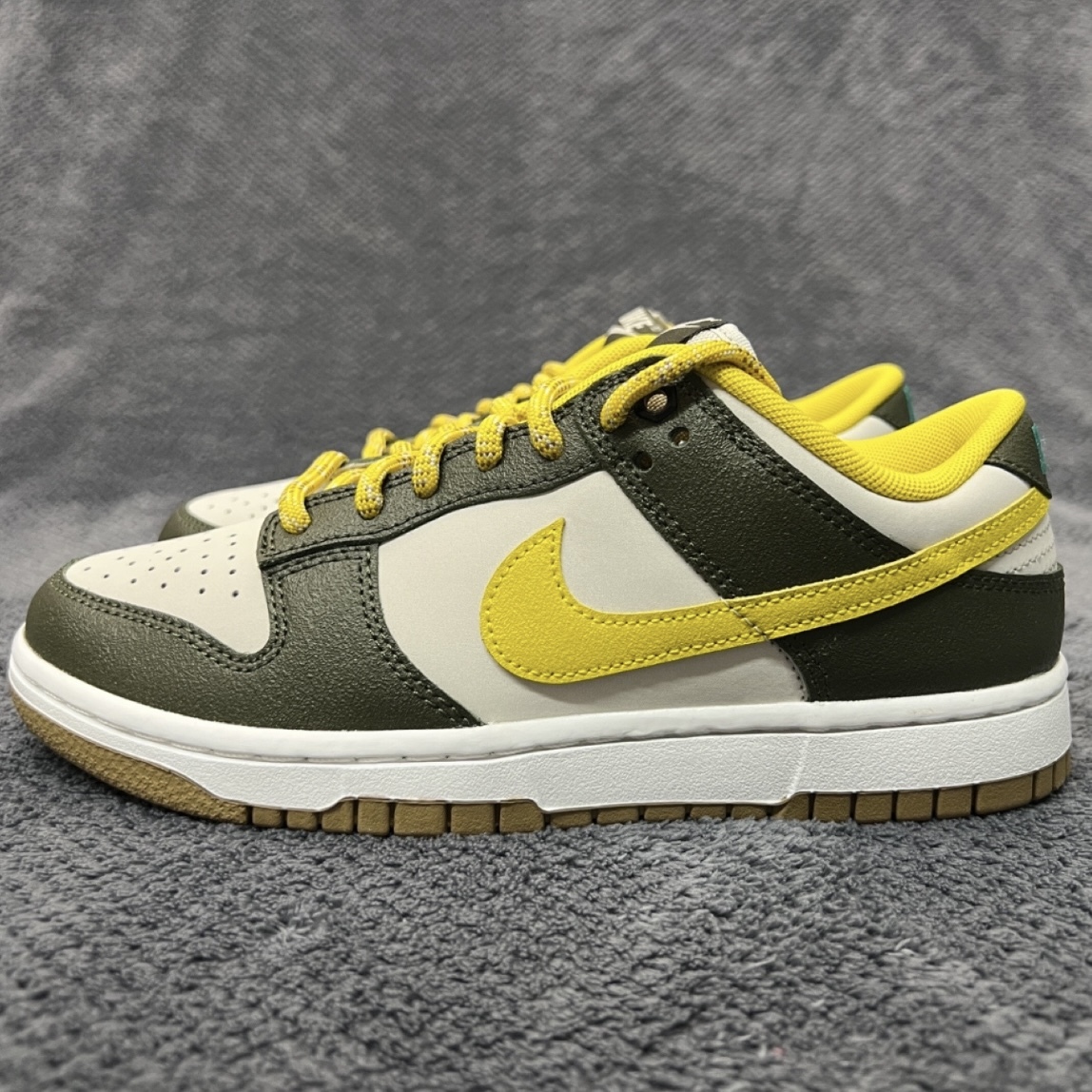 Nike Dunk Low Cargo Khaki Vivid Sulfur 硫磺 卡其 低筒休閒鞋