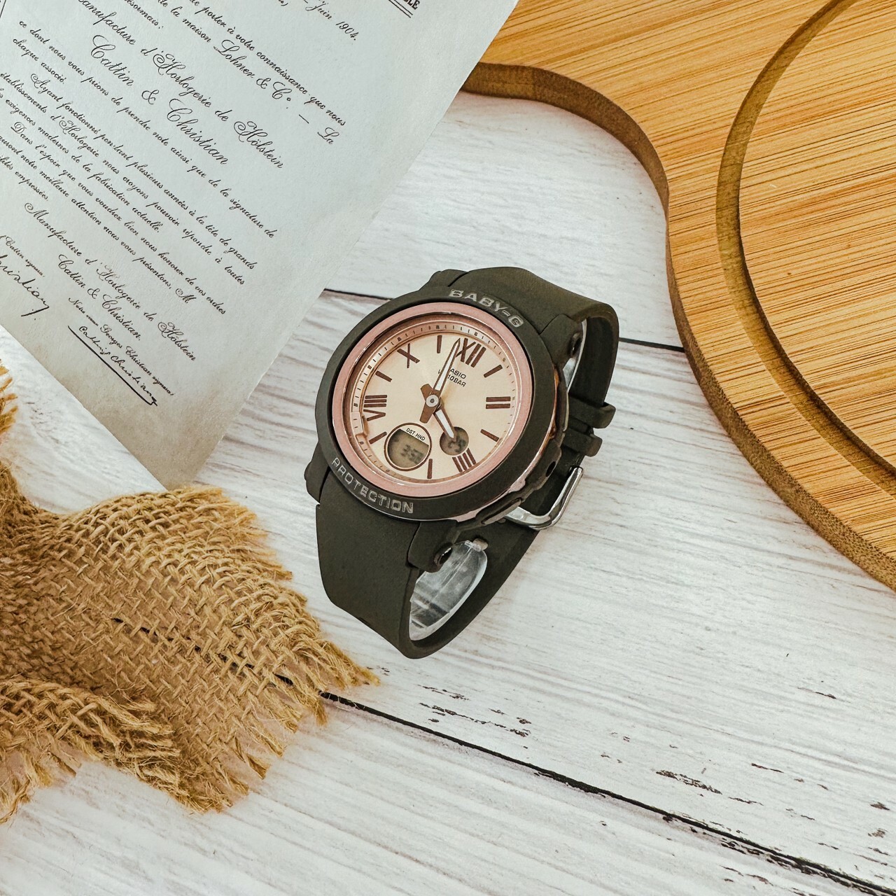 【Baby-G】輕巧簡潔羅馬時刻 BGA-290-1A(黑色)/BGA-290-5A(深棕色) 現代鐘錶