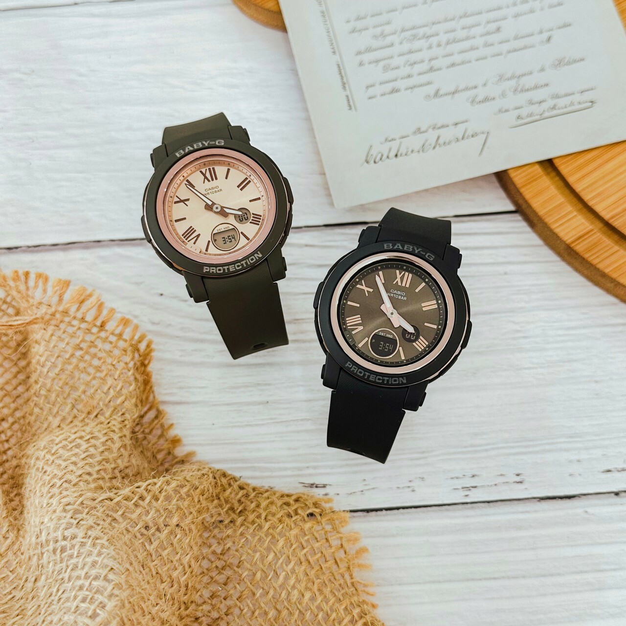 【Baby-G】輕巧簡潔羅馬時刻 BGA-290-1A(黑色)/BGA-290-5A(深棕色) 現代鐘錶