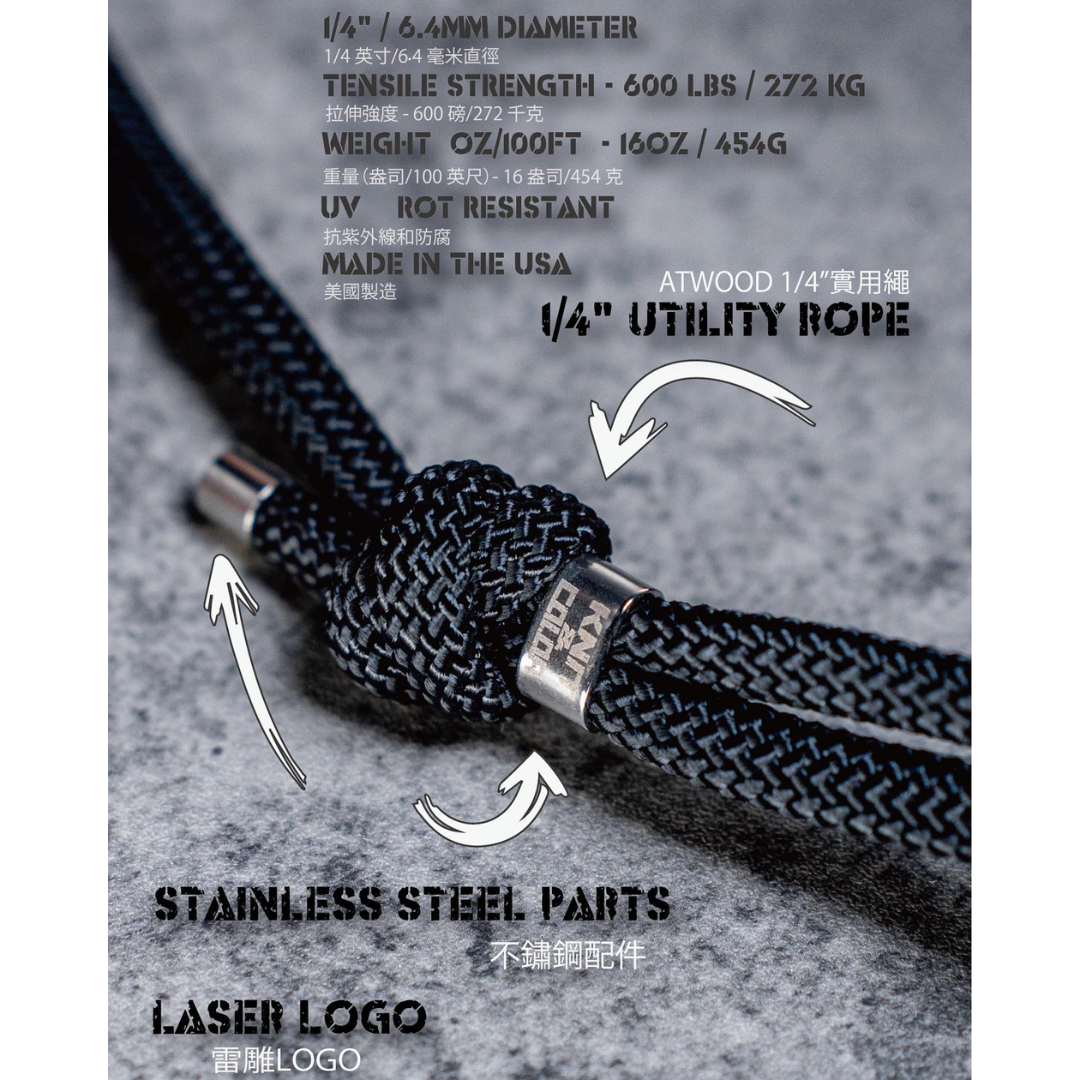 ※編織傘繩 客製化探索背帶 (含手機夾片)