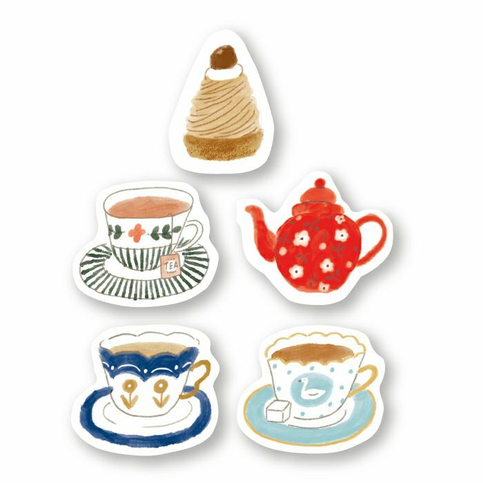 [Limited] Furukawashiko Washi Sticker Pack－ Autumn Time Series (Japanese Stationery Brand)