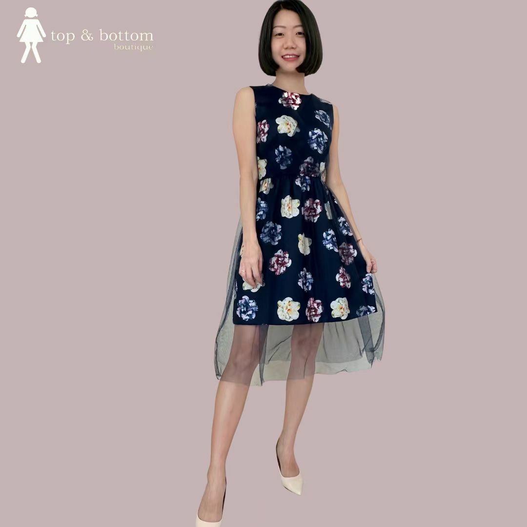 FLORAL & ORGANZA DRESS