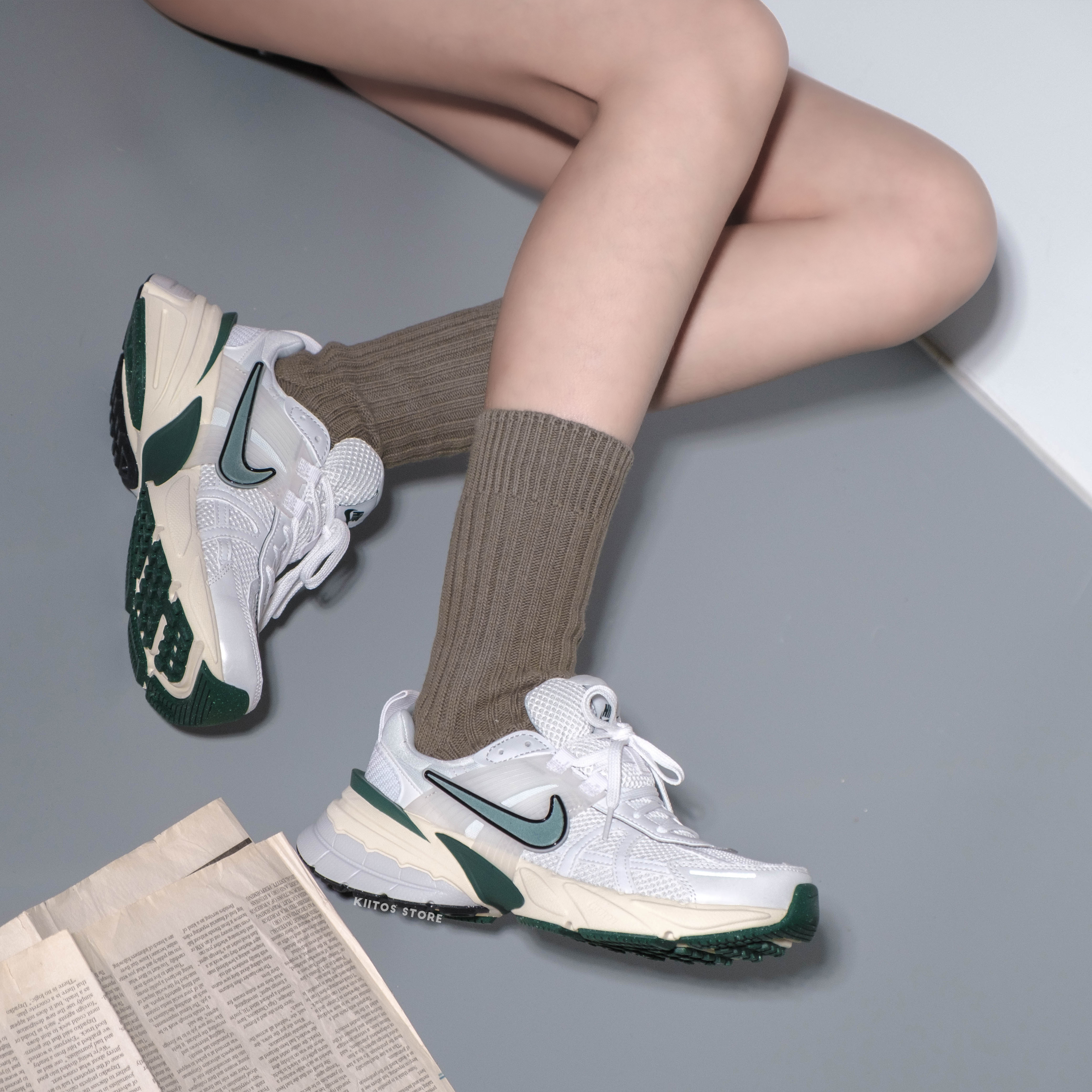 Nike V2K Run 米綠 Y2K 復古風 奶油底 FD0736-101