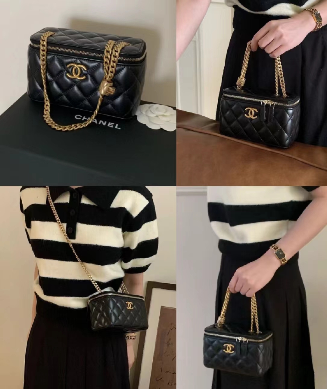 Chanel 金柱調節扣 -M