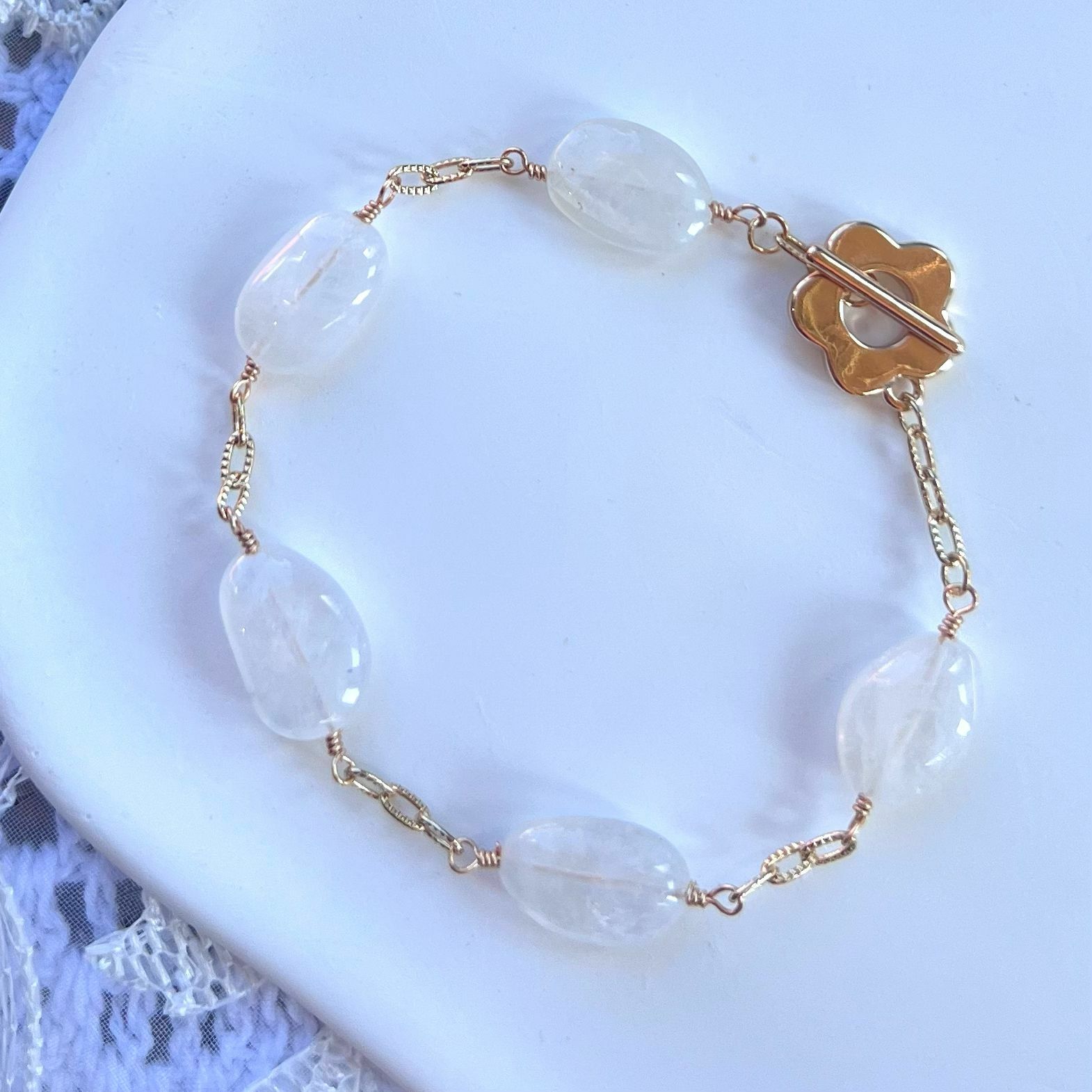 RABBIT BOUQUET天然石手作水晶手鏈-Stellar Moon