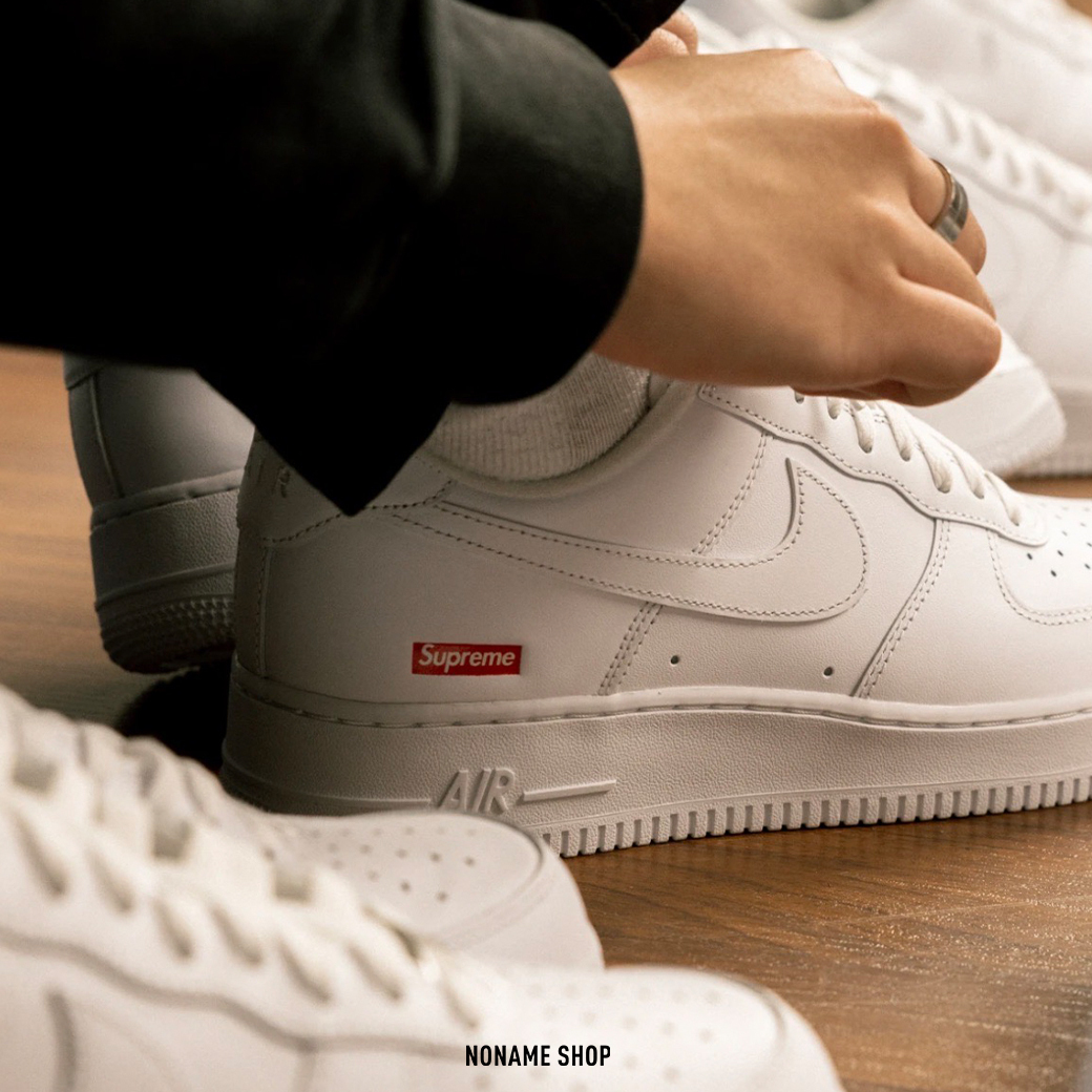 SUPREME X NIKE AIR FORCE 1 LOW 限量 聯名款 小白鞋 (男款)