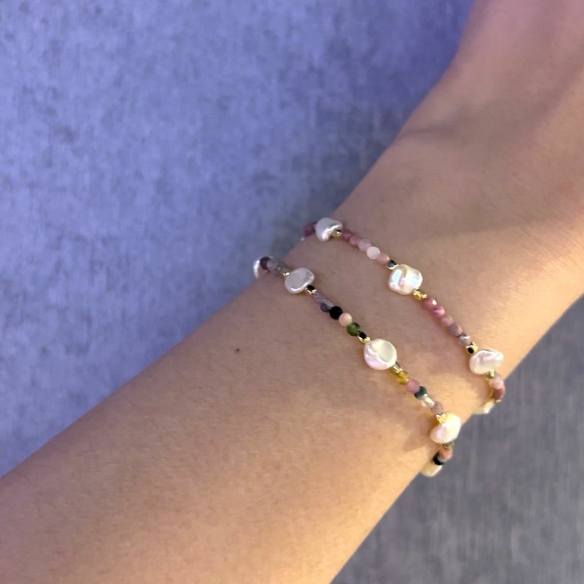 RABBIT BOUQUET天然石手作水晶手鏈- Rainbow  Radiance