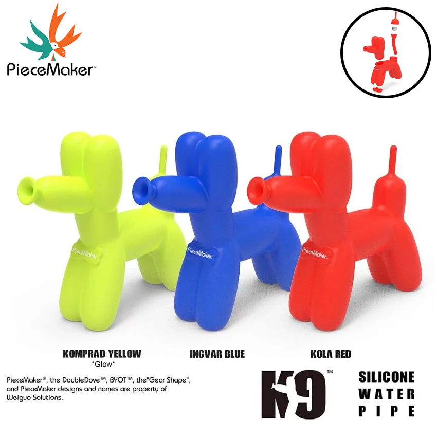 🇺🇸PieceMaker - Gear K9 氣球小狗 醫療級矽膠水煙壺