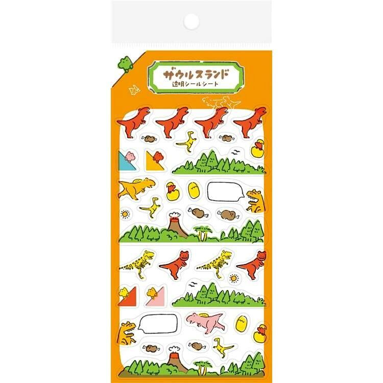 Furukawashiko Clear Sticker－ Saurus Land Series (Japanese Stationery Brand)