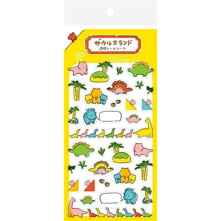 Furukawashiko Clear Sticker－ Saurus Land Series (Japanese Stationery Brand)