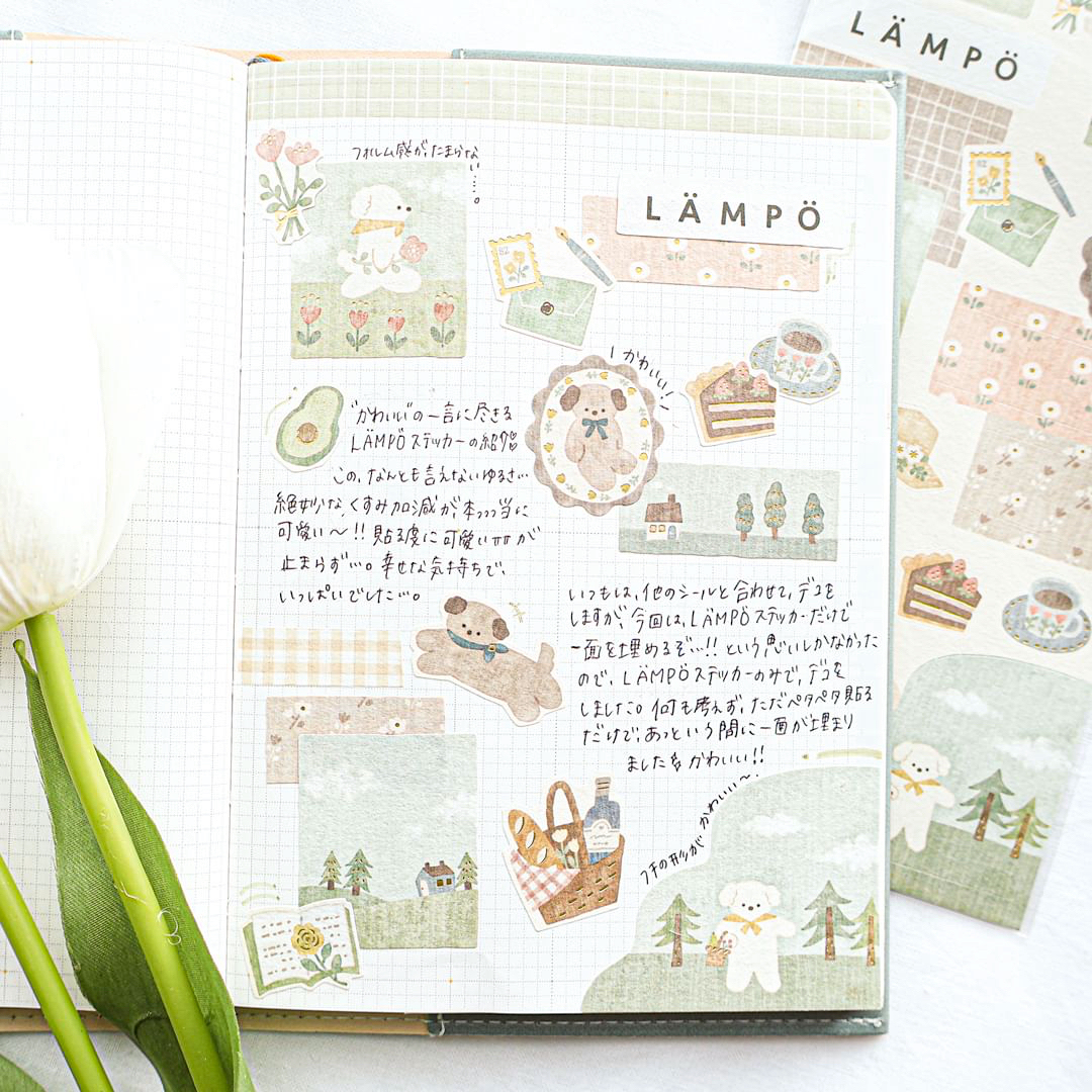 Mind Wave Sticker－Lampo Series (Japanese Stationery Brand)