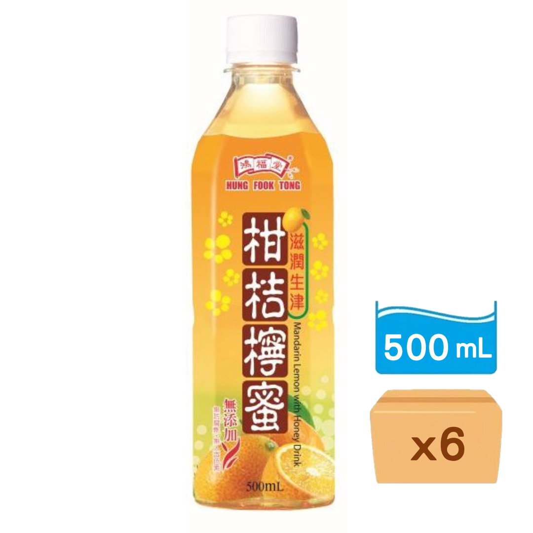 鴻福堂-柑桔檸蜜 500ml x6樽