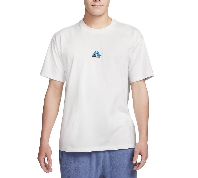 【APAIR】現貨 NIKE ACG 刺繡重磅 水藍 LOGO 寬鬆 短袖 短T DQ1816-122