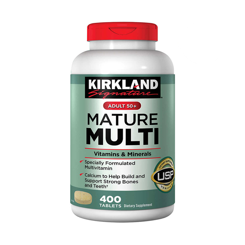 Kirkland Signature Adults 50+ Mature Multi, 400 Tablets