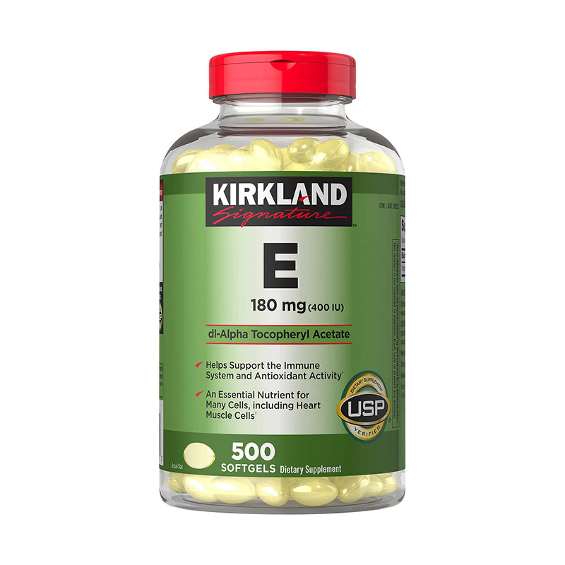 Kirkland Signature Vitamin E 400 IU, 500 Softgels