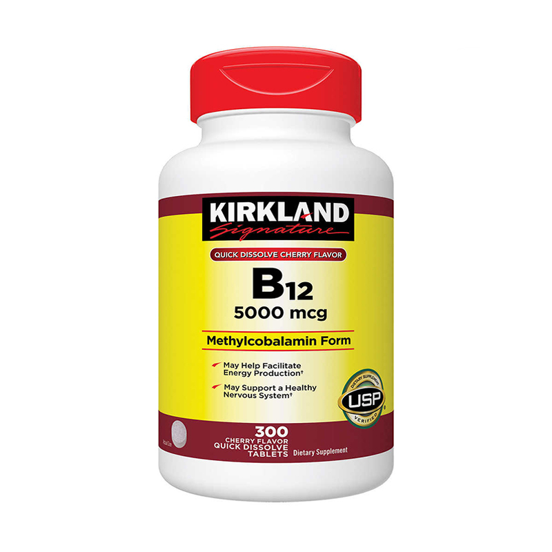 Kirkland Signature Quick Dissolve B-12 5000 mcg , 300 Tablets