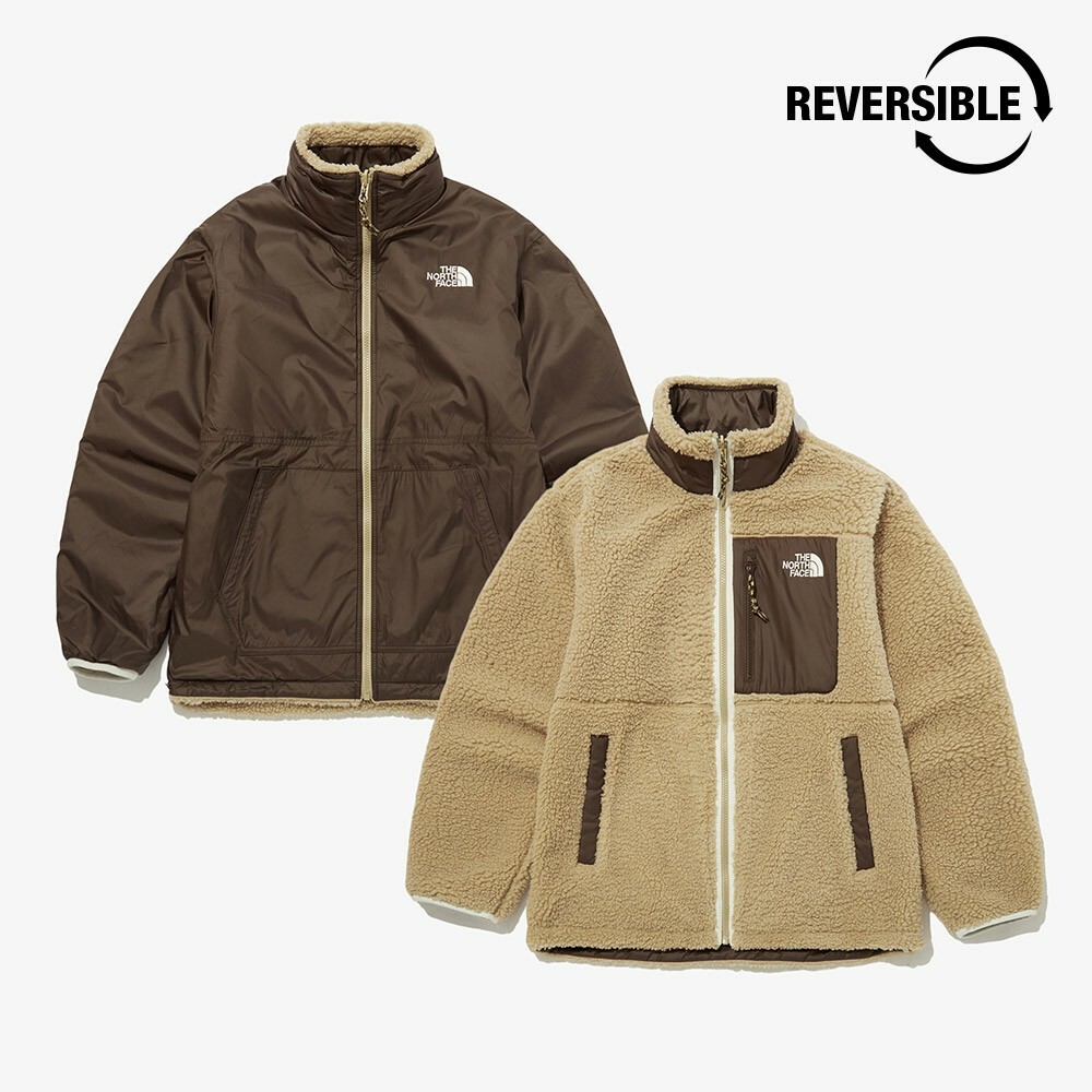 THE NORTH FACE 北臉 PLAY GREEN RVS 雙面 毛絨 外套 NJ4FP54