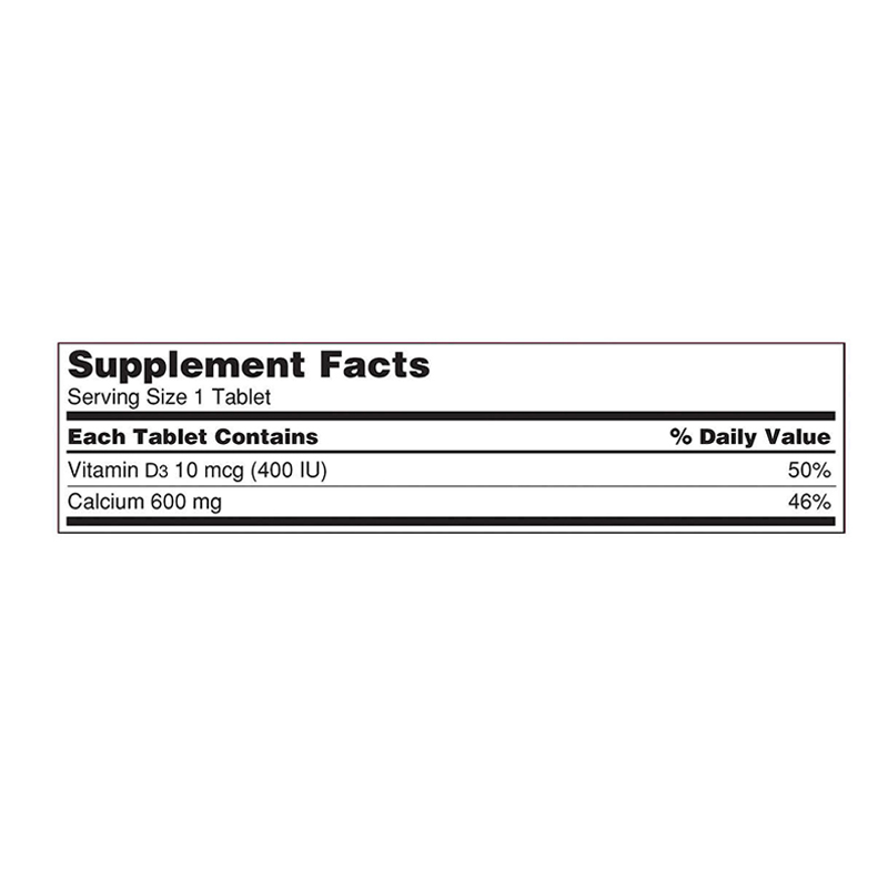 Kirkland Signature Calcium 600 mg. + D3, 500 Tablets