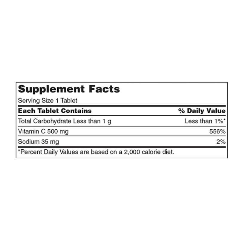 Kirkland Signature Chewable Vitamin C 500 mg , 500 Tablets