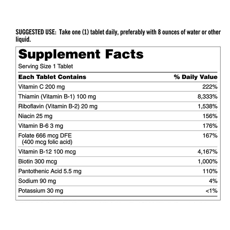 Kirkland Signature Super B-Complex, 500 Tablets