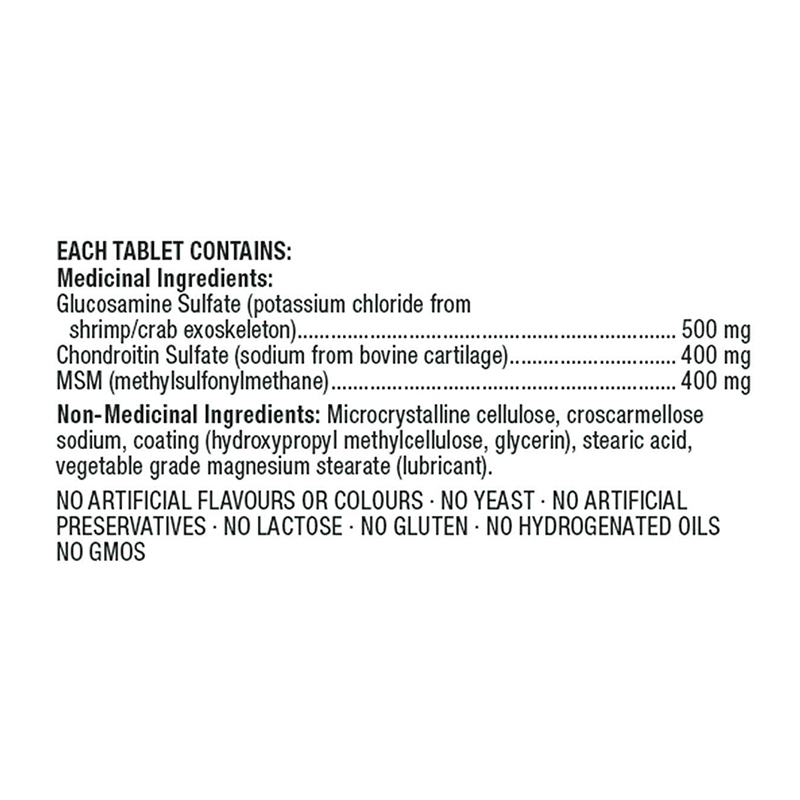 Kirkland Glucosamine 1500mg Chondriotin with MSM，300 Tablets  [EXP : 02/2029 ]