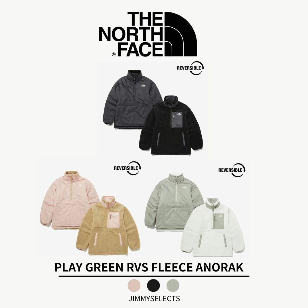 THE NORTH FACE 北臉 PLAY GREEN RVS 雙面 毛絨 衝鋒衣 NJ4FP56