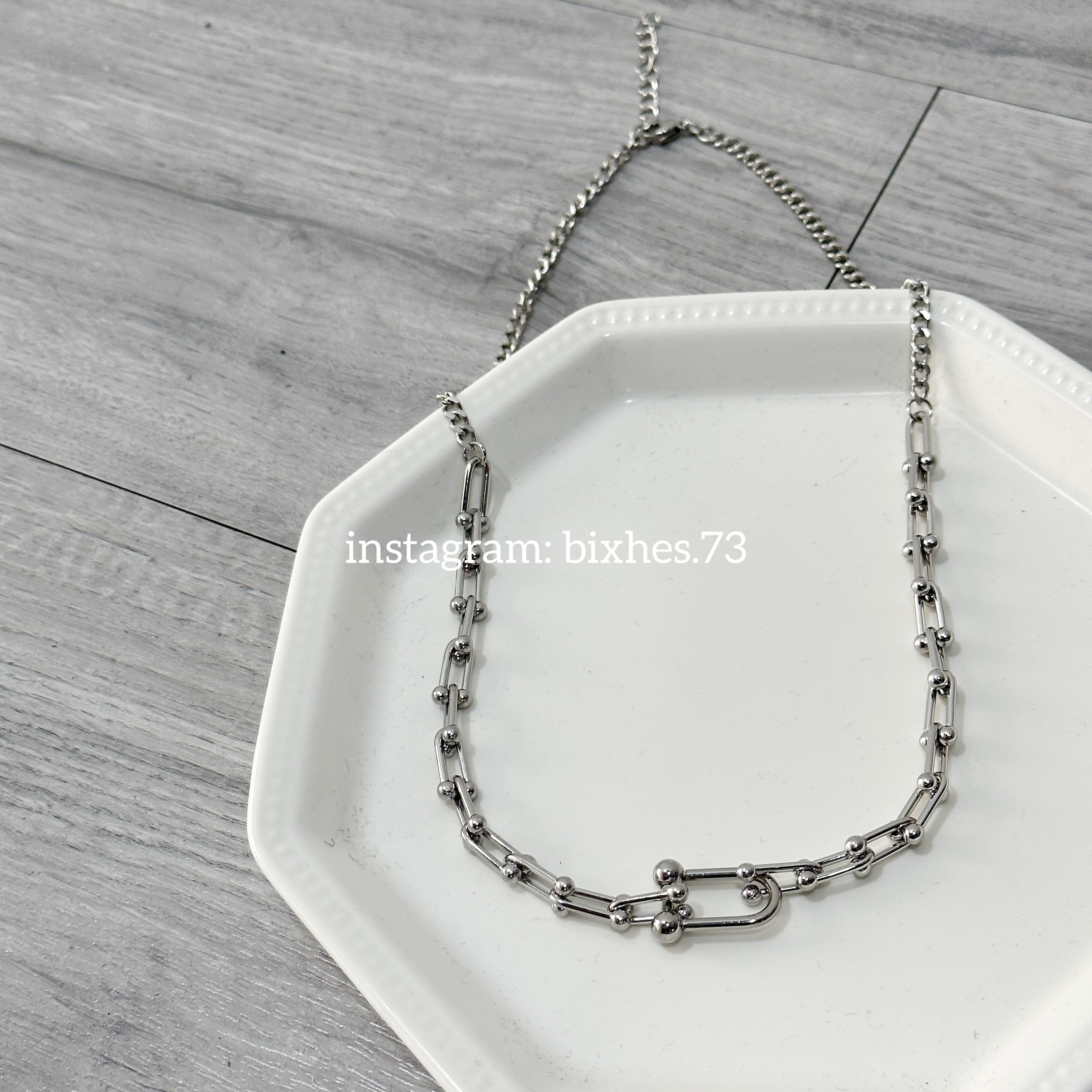 歐美馬蹄扣造型項鍊(K00050)