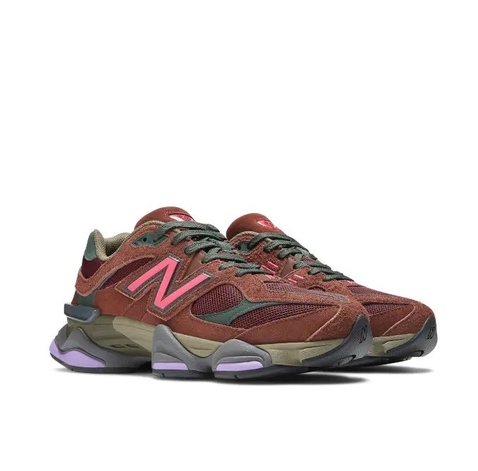 NEW BALANCE 9060 RICH OAK BURGUNDY