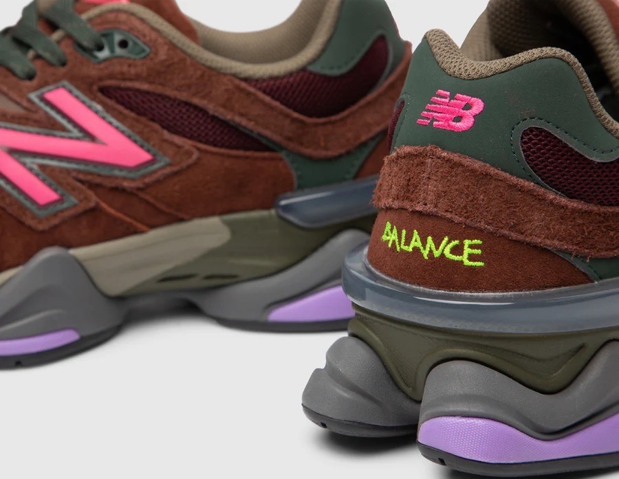 NEW BALANCE 9060 RICH OAK BURGUNDY