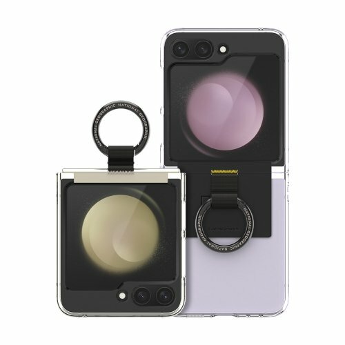National Geographic Galaxy Z Flip 5 Ring Strap Crystal Slim Fit Case NGM-F5RCS