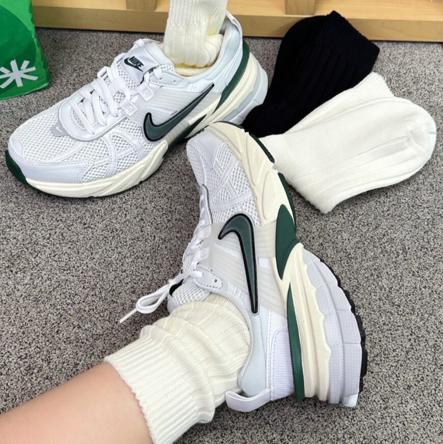 Nike V2K Run Runtekk 復古奶綠 白綠 做舊 老爹鞋