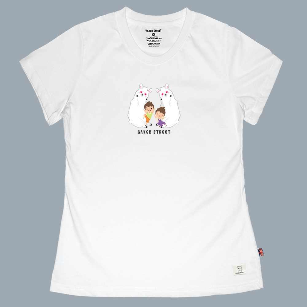 Caring  Alpaca  關愛駝 女版短T