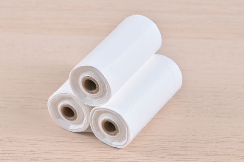 盒用攜帶式垃圾袋補充包/白 12枚 3入