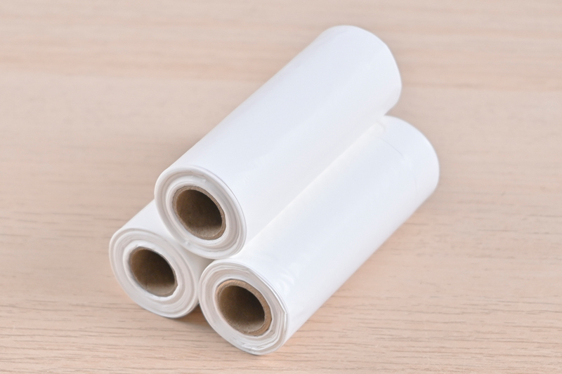 盒用攜帶式垃圾袋補充包/寬白 8枚 3入