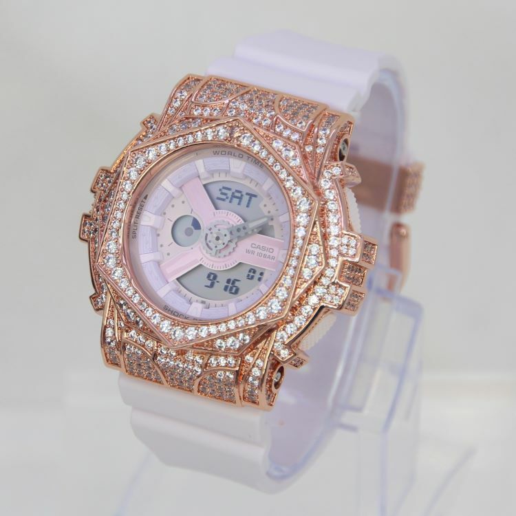 玫瑰金 改裝手錶 BA-110-4A2 - 玫瑰