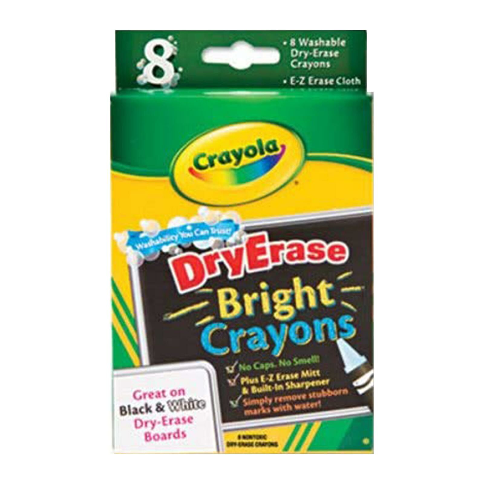 Crayola Washable Dry Erase Crayons, 8 98-5200-0-206