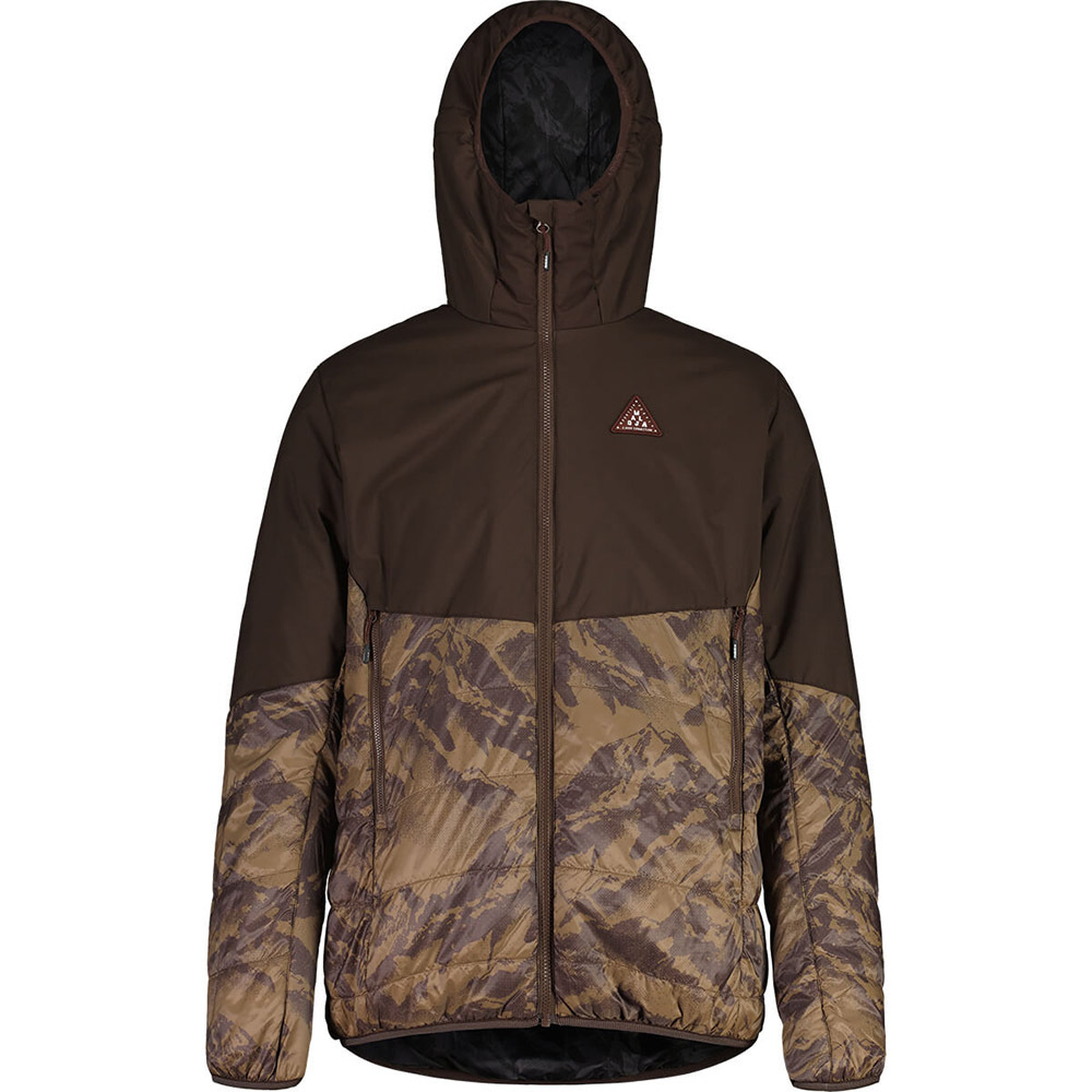 【MALOJA】男 Primaloft Gold 防雪保暖連帽外套 / 23MA36209-[迷彩棕、黑]