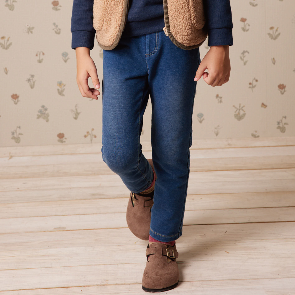 PIPPY經典壓線牛仔褲 藍