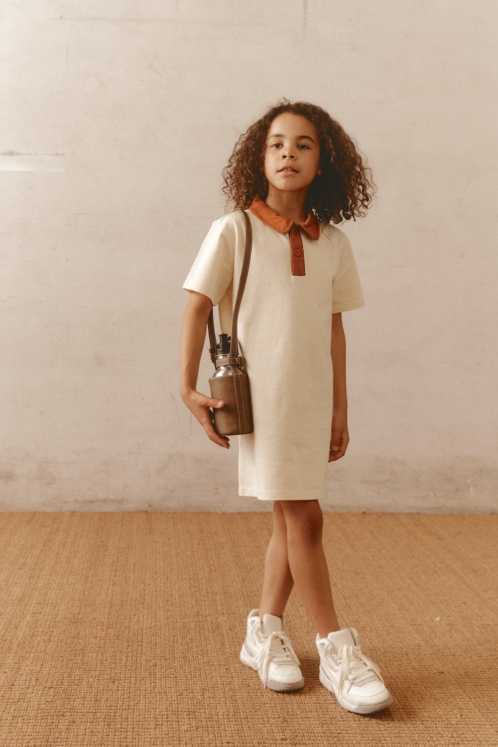 澳洲Alfred 純棉Polo滾邊洋裝 - Cream