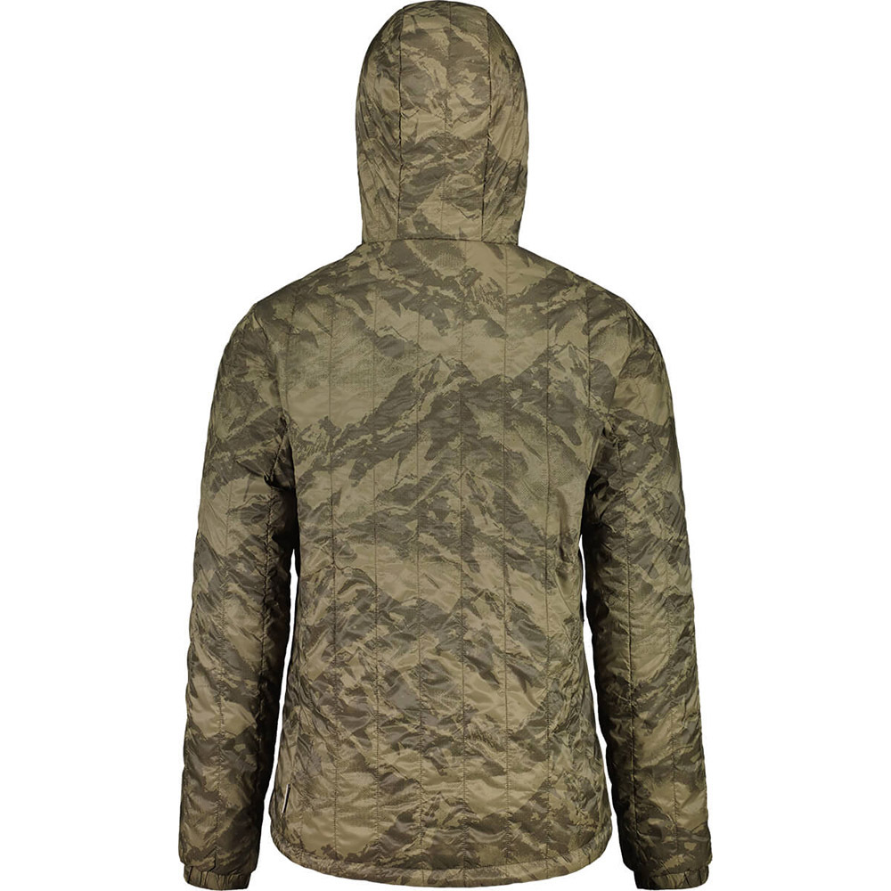 【MALOJA】男PrimaLoft BIO 防雪保暖連帽外套 / 23MA36245-[山岳棕、綠]