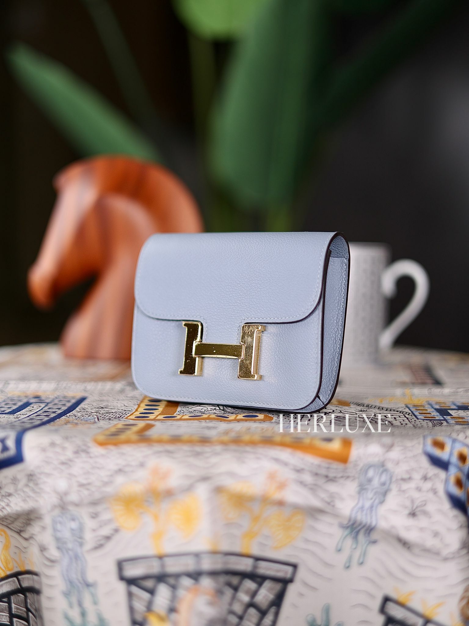 Constance slim J7 blue lin cc evercolor U （二手 98%new）