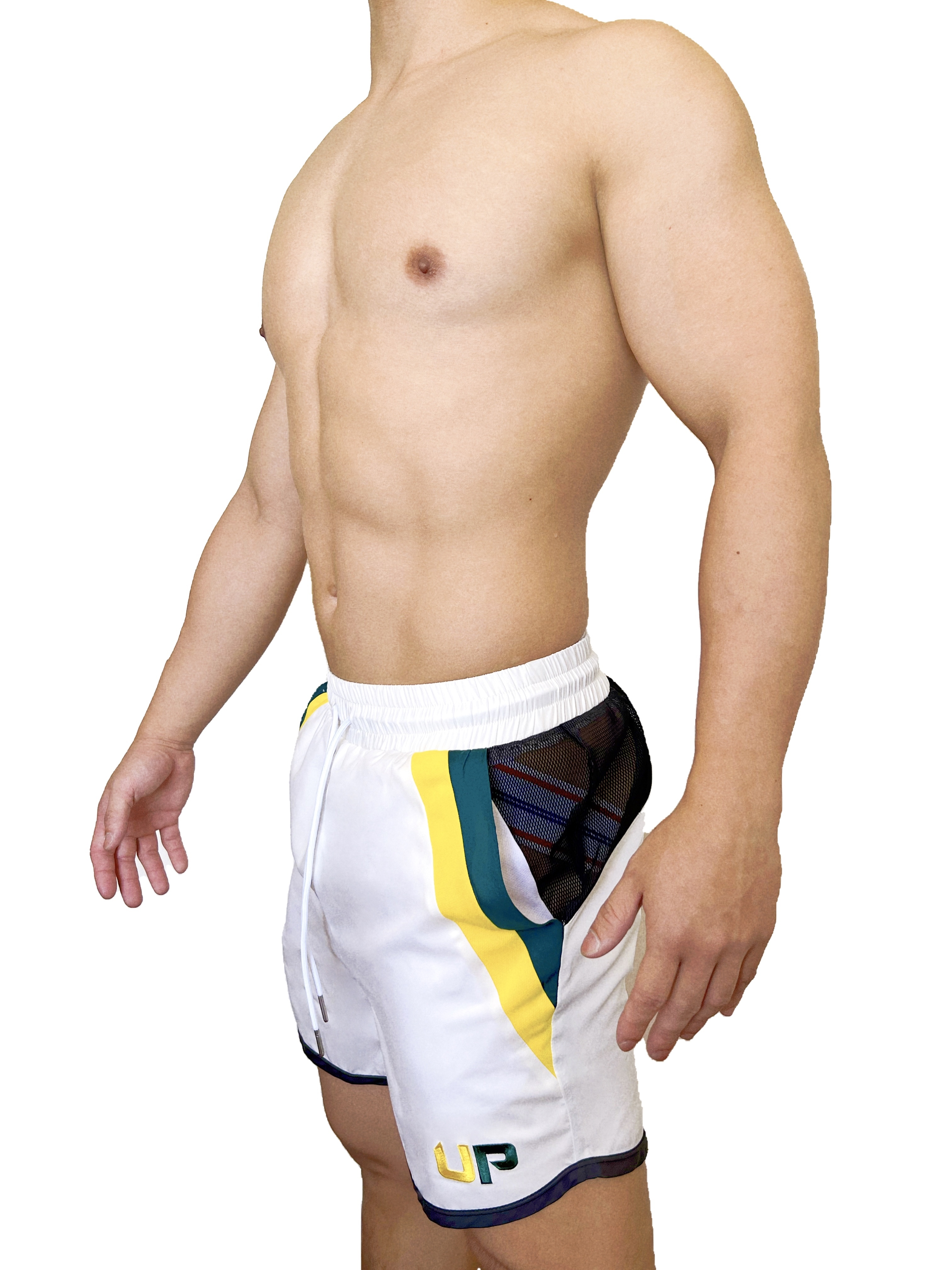 熱賣回歸 - UP For Fun Track 運動褲 白/綠/黃